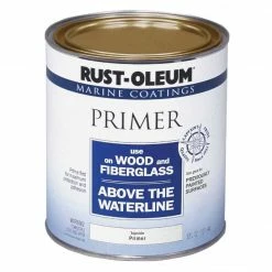 Outlet ✔️ Rust-Oleum Flat Marine Primer, White, 1 Qt. 😍