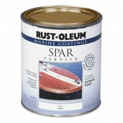 Outlet 🛒 Rust-Oleum Gloss Marine Spar Exterior Varnish, Quart ✔️