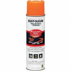 Promo 💯 Rust-Oleum Industrial Choice Fluorescent Orange 17 Oz. Inverted Marking Spray Paint 🥰