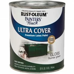 Best reviews of 😍 Rust-Oleum Painter's Touch 2X Ultra Cover Premium Latex Paint, Hunter Green, 1 Qt. 🤩