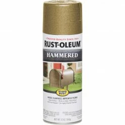 Brand new 😉 Rust-Oleum Gold Metallic 12 Oz. 🔨 Hammered Finish Spray Paint 🌟