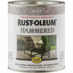 Best reviews of 👍 Rust-Oleum Stops Rust 🔨 Hammered Paint, Silver, 1 Qt. ⭐