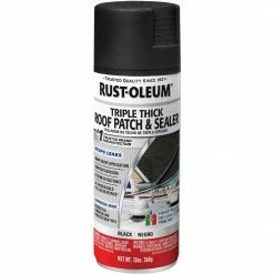 Discount 😀 Rust-Oleum 13 Oz. Roofing Triple Thick Roof Patch & Sealer Black Spray 💯