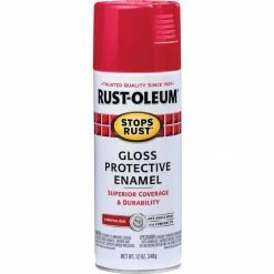 Hot Sale 🌟 Rust-Oleum Stops Rust Carnival Red Gloss 12 Oz. Anti-Rust Spray Paint ✔️