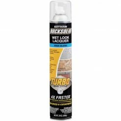 Buy ❤️ Rust-Oleum RockSolid 24 Oz. Turbo Spray System High Gloss Wet Look Lacquer Spray Sealer 🌟