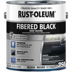 Best deal 🎉 Rust-Oleum 350 1 Gal. Fibered Black Roof 🧥 Coating 😀