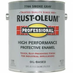Cheap 💯 Rust-Oleum Professional Oil-Based Gloss VOC Formula Rust Control Enamel, Smoke Gray, 1 Gal. 🎁