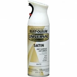 Best Sale 💯 Rust-Oleum Universal 12 Oz. Satin White Paint 😍