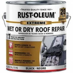 Promo 🥰 Rust-Oleum 1 Gal. Black Extreme Wet Or Dry Roof Repair 😉