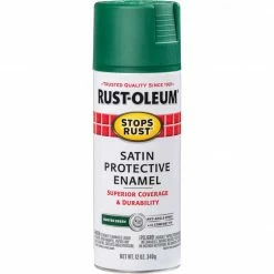 Hot Sale 😍 Rust-Oleum Stops Rust Decor 12 Oz. Satin Spray Paint, Hunter Green 😀