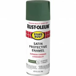 Cheapest 🛒 Rust-Oleum Stops Rust Decor 12 Oz. Satin Spray Paint, Spruce Green ⭐