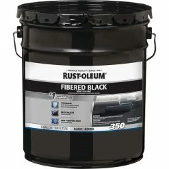 Buy 😉 Rust-Oleum 350 5 Gal. Fibered Black Roof 🧥 Coating 🎁