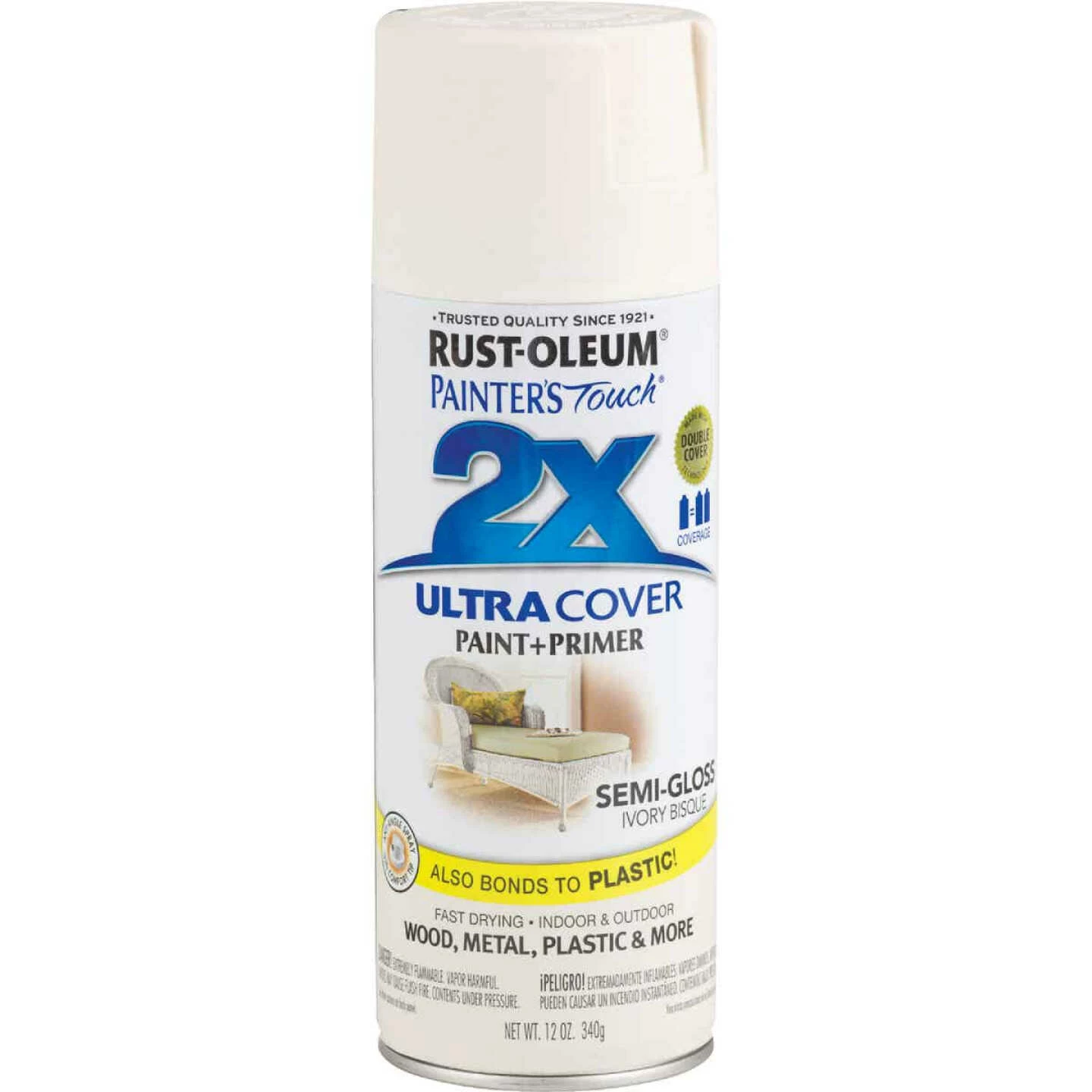 Deals 😍 Rust-Oleum Painter's Touch 2X Ultra Cover 12 Oz. Semi-Gloss Paint + Primer Spray Paint, Ivory Bisque 🔥 4 Deals 😍 Rust-Oleum Painter's Touch 2X Ultra Cover 12 Oz. Semi-Gloss Paint + Primer Spray Paint, Ivory Bisque 🔥 - Image 2
