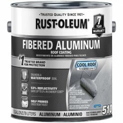 Flash Sale ⌛ Rust-Oleum 510 1 Gal. 7-Year Fibered Aluminum Roof 🧥 Coating 😍