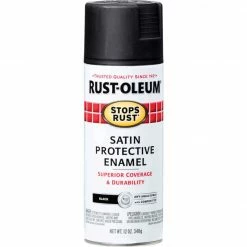 Coupon 🔥 Rust-Oleum Stops Rust Decor 12 Oz. Satin Spray Paint, Black 💯