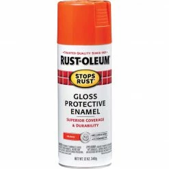 Buy ⭐ Rust-Oleum Stops Rust Orange Gloss 12 Oz. Anti-Rust Spray Paint 🤩