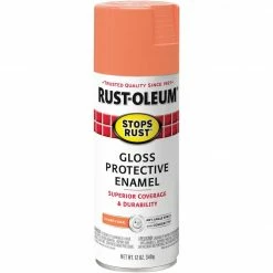 Cheapest 💯 Rust-Oleum Stops Rust Gloss Island Coral 12 Oz. Protective Enamel Spray Paint 🥰