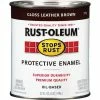 Buy ⌛ Rust-Oleum Stops Rust Oil Based Gloss Protective Rust Control Enamel, Leather Brown, 1 Qt. ⌛ -Rust-Oleum Shop ItemImage 790040 q5x4d9 git4oo 8xodpn