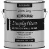 Hot Sale 🔔 Rust-Oleum Simply Home Eggshell Storm Gray Interior Wall Paint, Gallon 🤩 -Rust-Oleum Shop ItemImage 791075 q5x4nz c40ke0 6g4fuv
