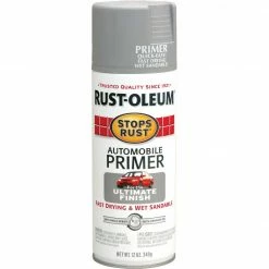 Hot Sale 🔔 Rust-Oleum Stops Rust Light Gray 12 Oz. Spray Automotive Paint Primer 🎉