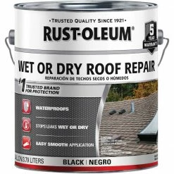 Outlet 😍 Rust-Oleum 1 Gal. Black Wet Or Dry Roof Repair 🤩