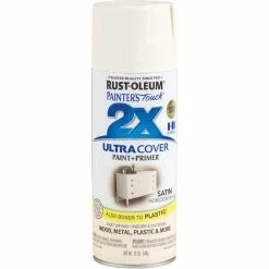 Buy 😍 Rust-Oleum Painter's Touch 2X Ultra Cover 12 Oz. Satin Paint + Primer Spray Paint, Heirloom White 🧨 -Rust-Oleum Shop ItemImage 795148 q5x5dl 6xb5pk ggl92h