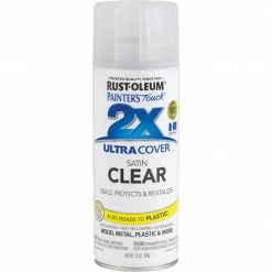 Budget 💯 Rust-Oleum Painter's Touch 2X Ultra Cover Clear 12 Oz. Satin Finish Spray Paint, Clear 💯