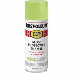Best Sale 😀 Rust-Oleum Stops Rust 12 Oz. Gloss Willow Green Spray Paint Protective Enamel 👍