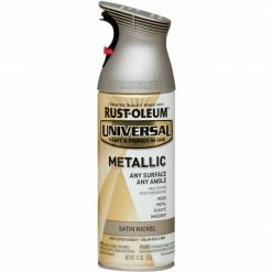 Best Sale 👍 Rust-Oleum Universal 11 Oz. Metallic Satin Nickel Paint 👍