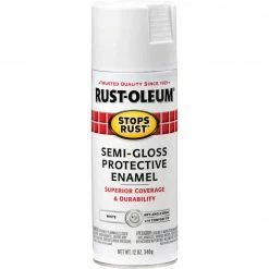 Flash Sale 😀 Rust-Oleum Stops Rust Semi-Gloss White 12 Oz. Anti-Rust Spray Paint ✨