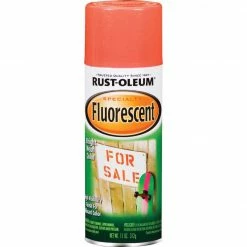 Coupon ⭐ Rust-Oleum Fluorescent 11 Oz. Gloss Spray Paint, Fluorescent Red-Orange ✨