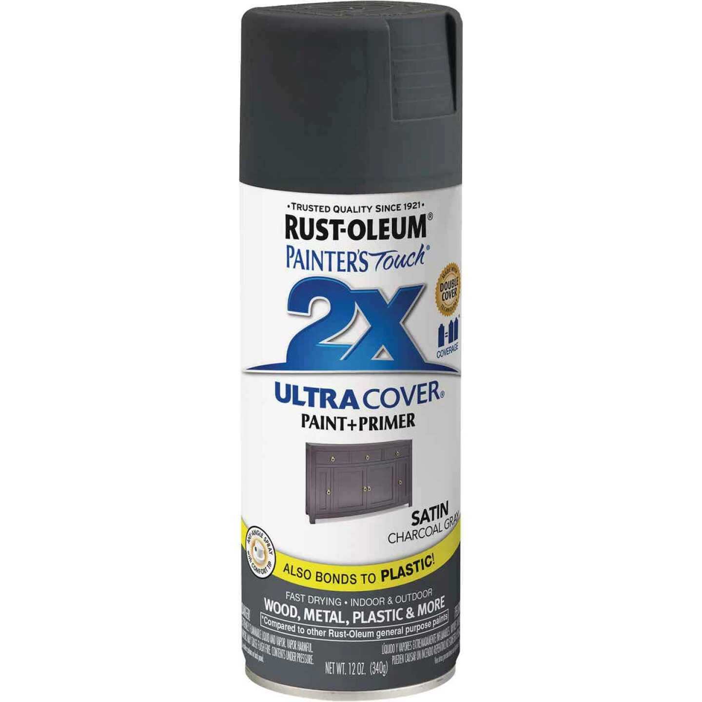 Best reviews of 🎉 Rust-Oleum Painter's Touch 2X Ultra Cover 12 Oz. Charcoal Gray Satin Spray Paint 😉 4 Best reviews of 🎉 Rust-Oleum Painter's Touch 2X Ultra Cover 12 Oz. Charcoal Gray Satin Spray Paint 😉 - Image 2
