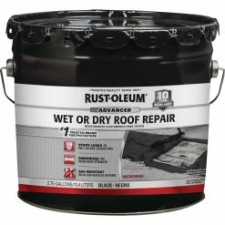 Cheap 👏 Rust-Oleum 2.75 Gal. Black Advanced Wet Or Dry Roof Repair ❤️